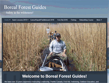Tablet Screenshot of borealforestguides.com